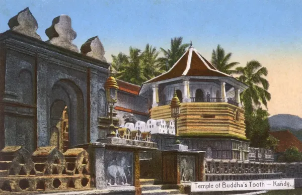 Kandy Temple of the Tooth in Sri Lanka